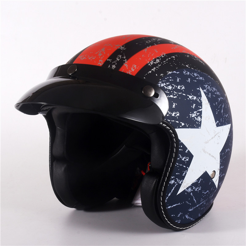Vintage Open Face Retro Helmet - Nửa Mặt Vintage Xe Máy Retro