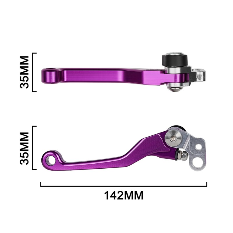 Cnc Aluminum Adjustable Brake Clutch Levers - AB61-Pair Adjustable CNC Brake Clutch Lever