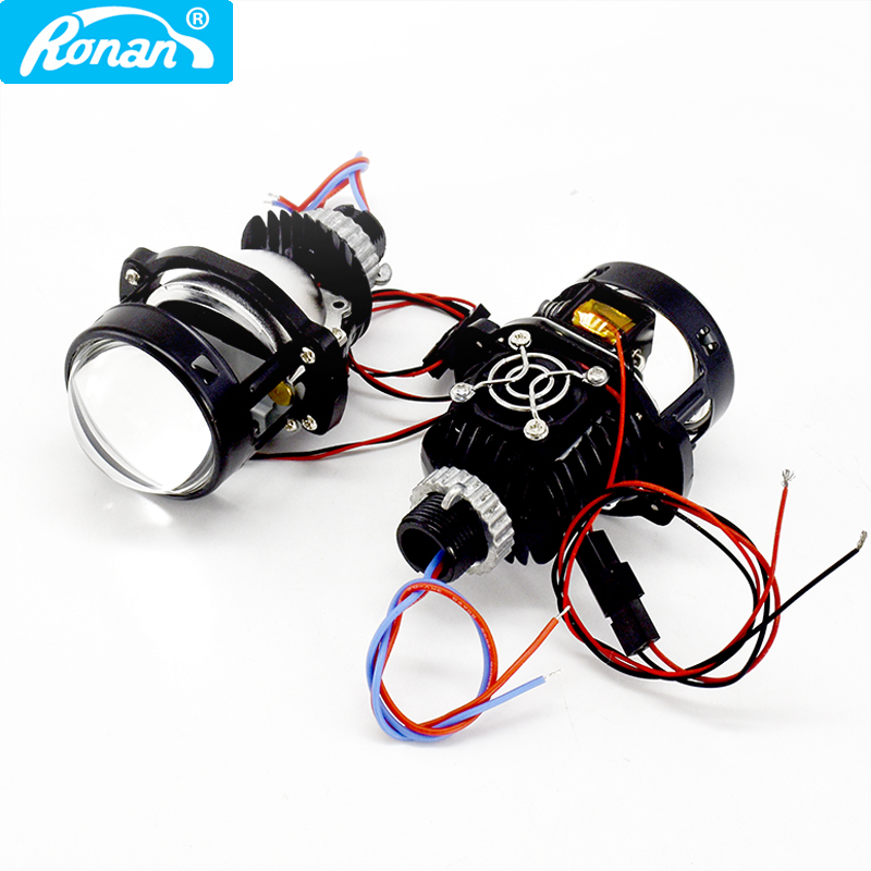 RONAN 2.0Inch Mini Bi-Máy Chiế - đánh giá và giá Universal Motorcycle Led Headlight Projector