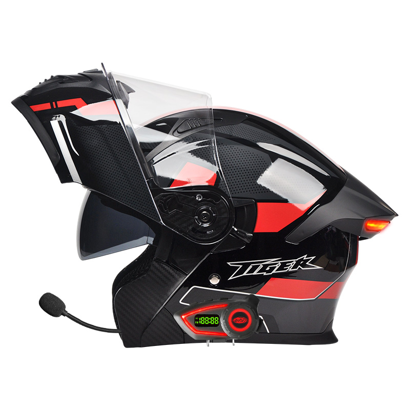 LED Intelligence Tail Light Mo - đánh giá và giá Full Face Motorcycle Helmet With Bluetooth