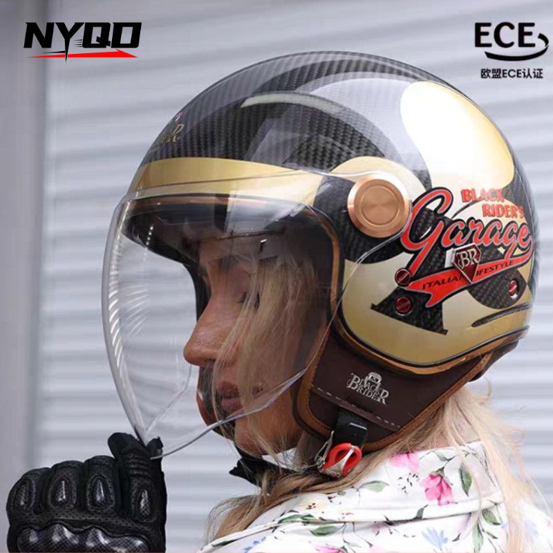 BEON BR20 Carbon Fiber Retro H - đánh giá và giá Vintage Open Face Retro Helmet
