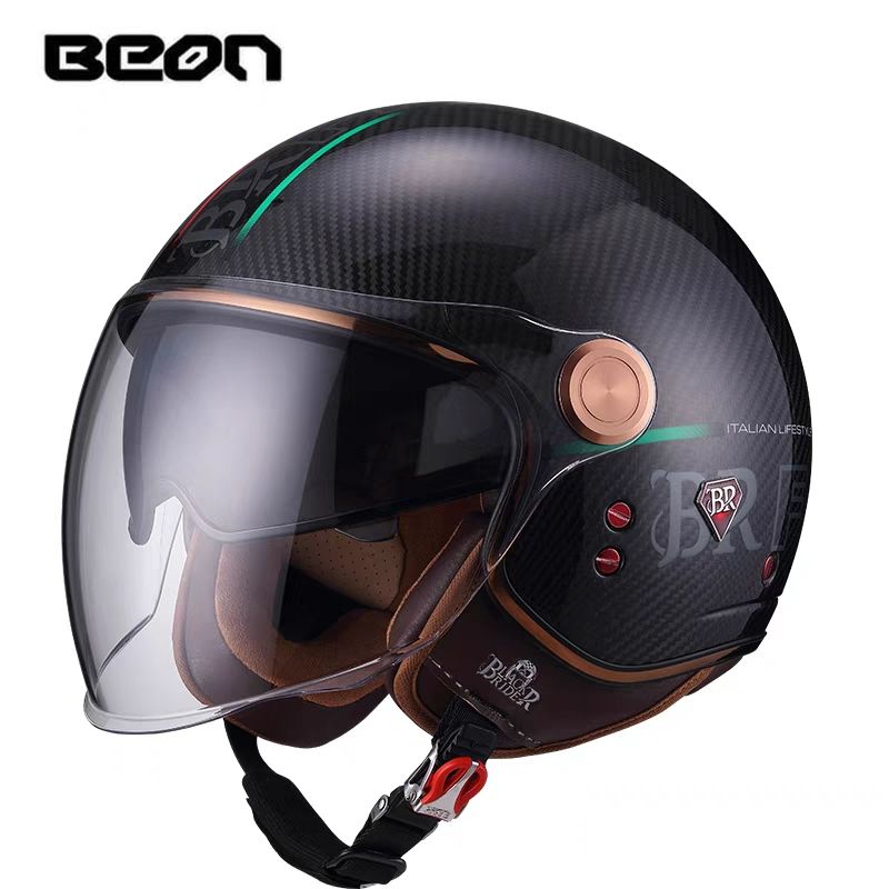 BEON BR20 Carbon Fiber Retro H - đánh giá và giá Vintage Open Face Retro Helmet