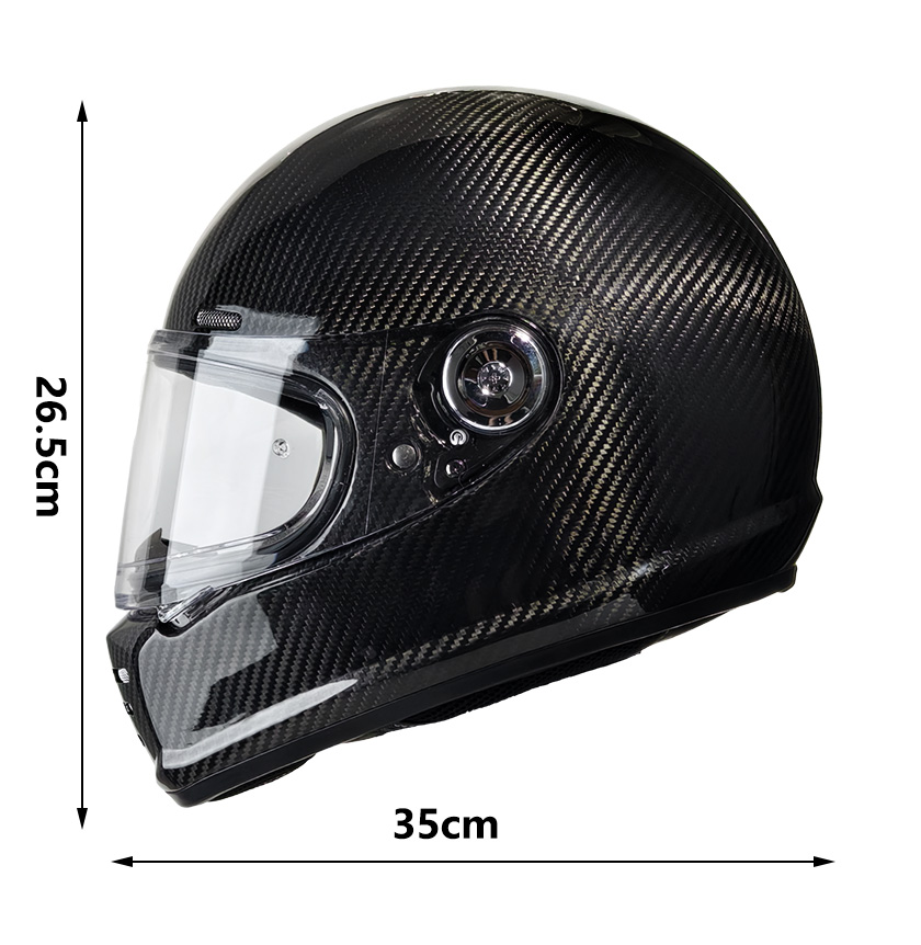 3K Carbon Fiber Retro Full Fac - đánh giá và giá Full Face Motorcycle Helmet With Bluetooth