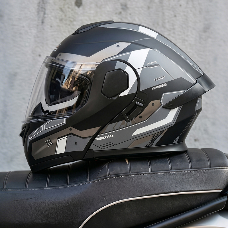 Dot Certified Ad Factory Open  - đánh giá và giá Full Face Motorcycle Helmet With Bluetooth
