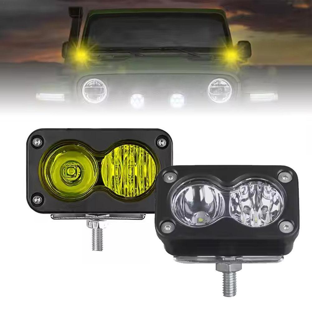 20W LED Headlight 3Inch Square - đánh giá và giá Universal Motorcycle Led Headlight Projector