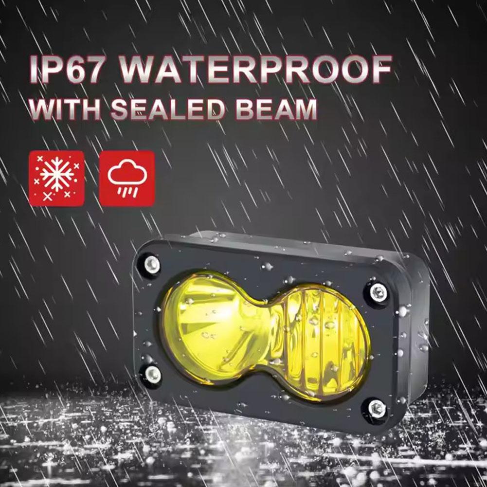 20W LED Headlight 3Inch Square - đánh giá và giá Universal Motorcycle Led Headlight Projector