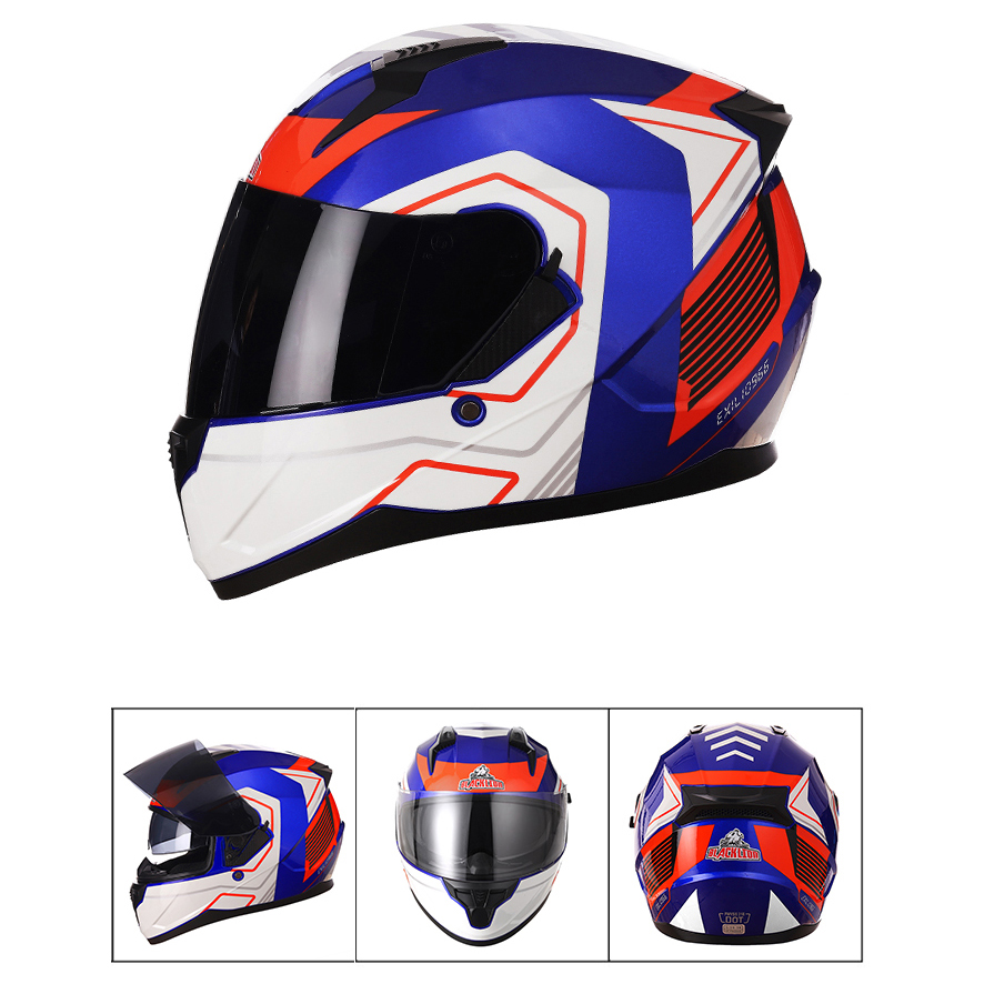 Motorcycle Helmet Full Face Do - đánh giá và giá Full Face Motorcycle Helmet With Bluetooth